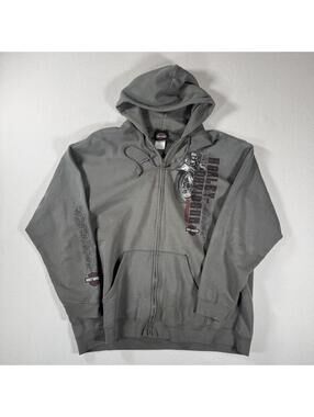 Y2K Harley Davidson Biker Motorcycles  Zip Up Hoodie
